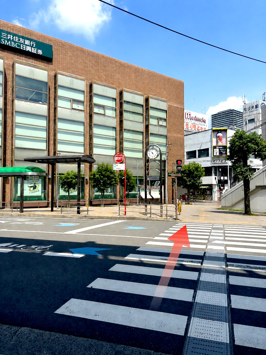 高槻駅からの順路