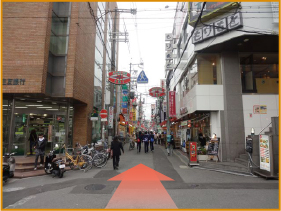 高槻駅からの順路